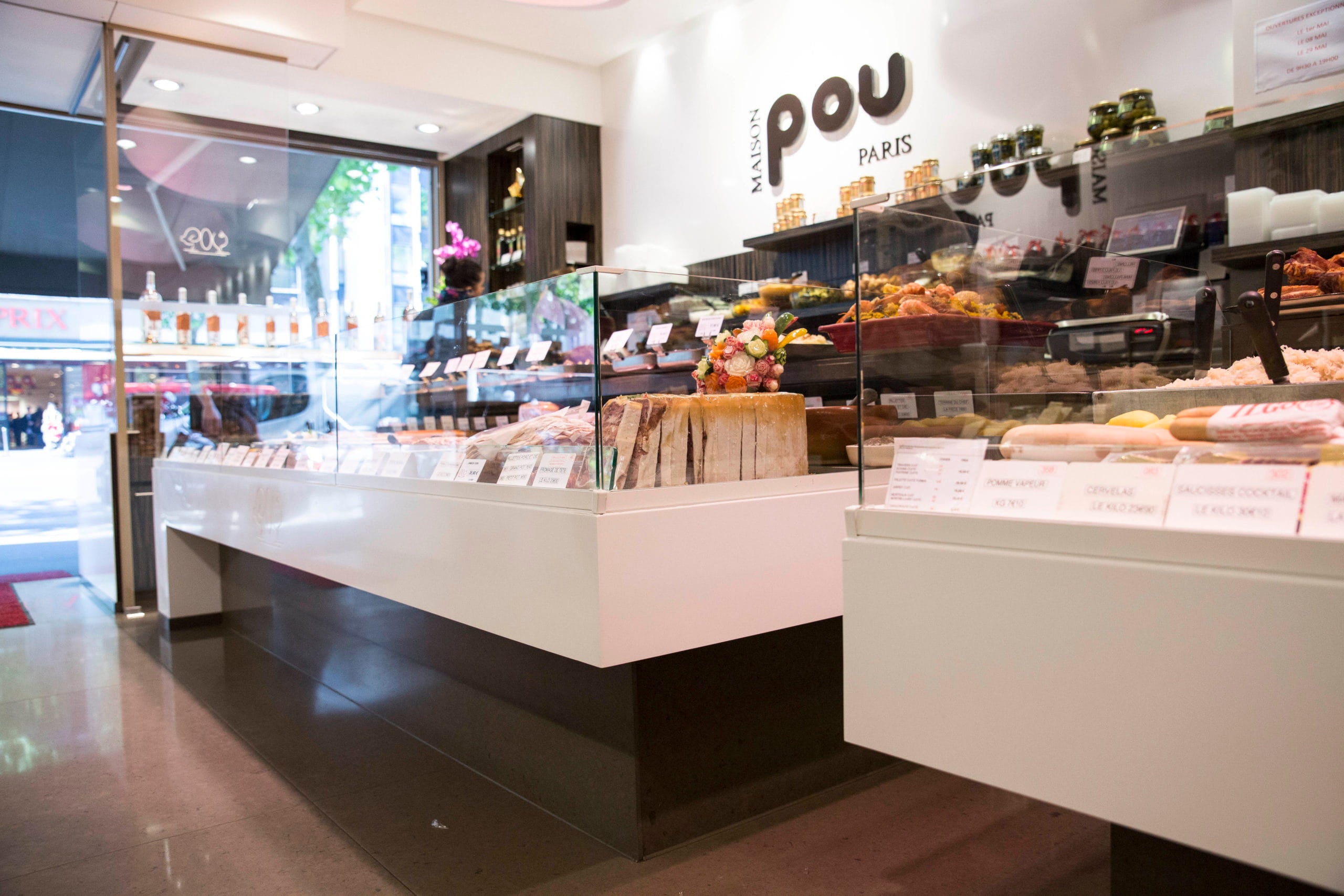 Vitrines réfrigérées chez Maison Pou réalisée par YD