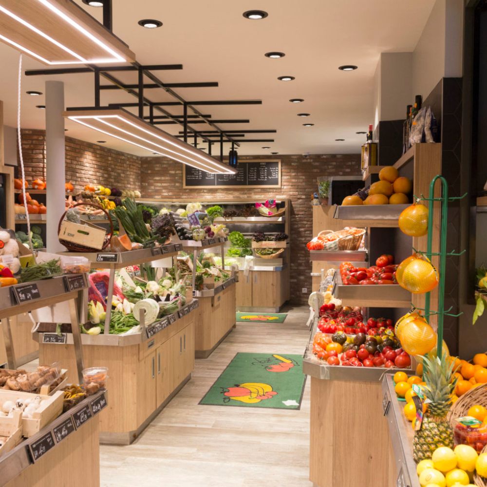 Des meubles de présentation et vitrines pour primeur